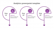 Stunning Analytics PowerPoint Template With Purple Color