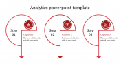 Our Predesigned Analytics PowerPoint Template In Red Color