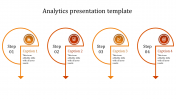 Creative Analytics Presentation Template In Orange Color