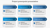 Attractive Project PowerPoint Presentation With Blue Color