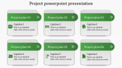 Stunning Project PowerPoint Presentation In Green Color