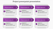 Effective Project PowerPoint Presentation In Purple Color