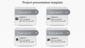 Innovative Project Presentation Template In Grey Color Slide