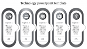 Use Technology PowerPoint Template With Grey Color