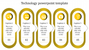Awesome Technology PowerPoint Template In Yellow Color