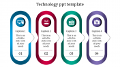Best Technology PPT Template In Multicolor Slide Design