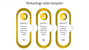 Stunning Technology Slide Template In Yellow Color Slide