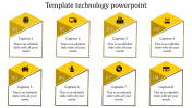 A Eight Noded Template Technology PowerPoint Presentation