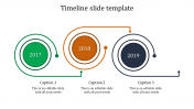 Best Timeline Slide Template With Circle PPT Design