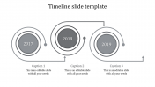 Use Timeline Slide Template Presentation With Gray Color