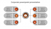  corporate powerpoint presentation - orange