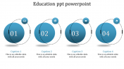 Affordable Education PPT Template With Four Nodes Slide