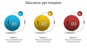 Elegant Education PPT Template With Circle Design Slide