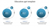 Best Education PPT Template Slide Designs-Three Node