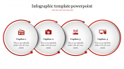Creative Infographic Template PowerPoint With Four Circle