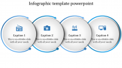 Effective Infographic Template PowerPoint With Circle Model