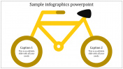 Use Sample Infographics PowerPoint With Two Nodes Slide