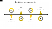 PowerPoint Timeline Template With Four Nodes Design