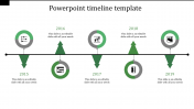 Amazing PowerPoint Timeline Template With ZigZag Model