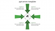Stunning Arrows PowerPoint Templates In Four Direction