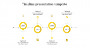 Stunning Timeline Template PPT With Yellow Color Slide