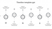 Impressive Timeline Template PPT Slide With Six Node
