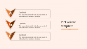 Our Predesigned Arrow PowerPoint Template-Orange Color