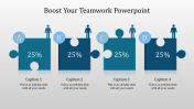 Editable Teamwork PowerPoint Presentation Template