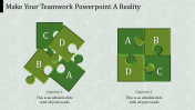 Stunning TeamWork PowerPoint In Puzzle Model Slide