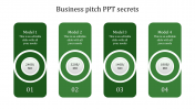 Effective Business Pitch PPT With Four Nodes Slide
