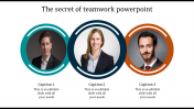 Grab attractive Three Noded Teamwork PowerPoint presentation