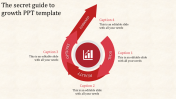 Amazing Growth PPT Template Slide Designs-Red Color