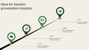 Our Predesigned Timeline Template PPT Slides-Four Node