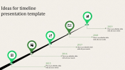 Awesome Timeline Template PPT Slide Design-Five Node