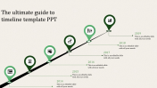 Attractive Timeline Template PPT Slide Design-Green Color