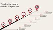Amazing Timeline Template PPT Slides Design-Red Color