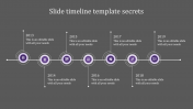 Use PowerPoint With Timeline In Purple Color Slide