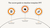 Use Timeline Slide Template In Orange Color Design