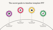 Use Timeline Slide Template With Multicolor Design