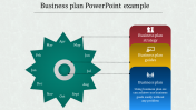 A three noded business plan powerpoint example