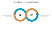 Best Curved Arrow PowerPoint Template For Slides