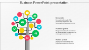 A Three Noded Business PowerPoint Presentation Template