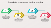 Arrow Powerpoint Presentation Timeline Template 