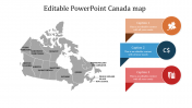 Editable PowerPoint Canada Map Template & Google Slides