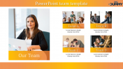 Incredible PowerPoint Team Template With Four Node