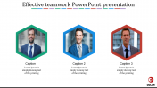 Effective Teamwork PowerPoint presentation-Hexagonal shape
