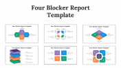 Four Blocker Report PowerPoint and Google Slides Templates