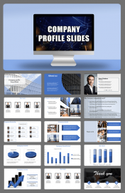 Simple Company Profile PPT Download Slide Template