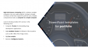 Speedometer PowerPoint Templates For Portfolio Presentation