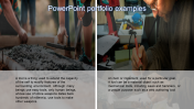 Affordable PowerPoint Portfolio Examples Slide Template